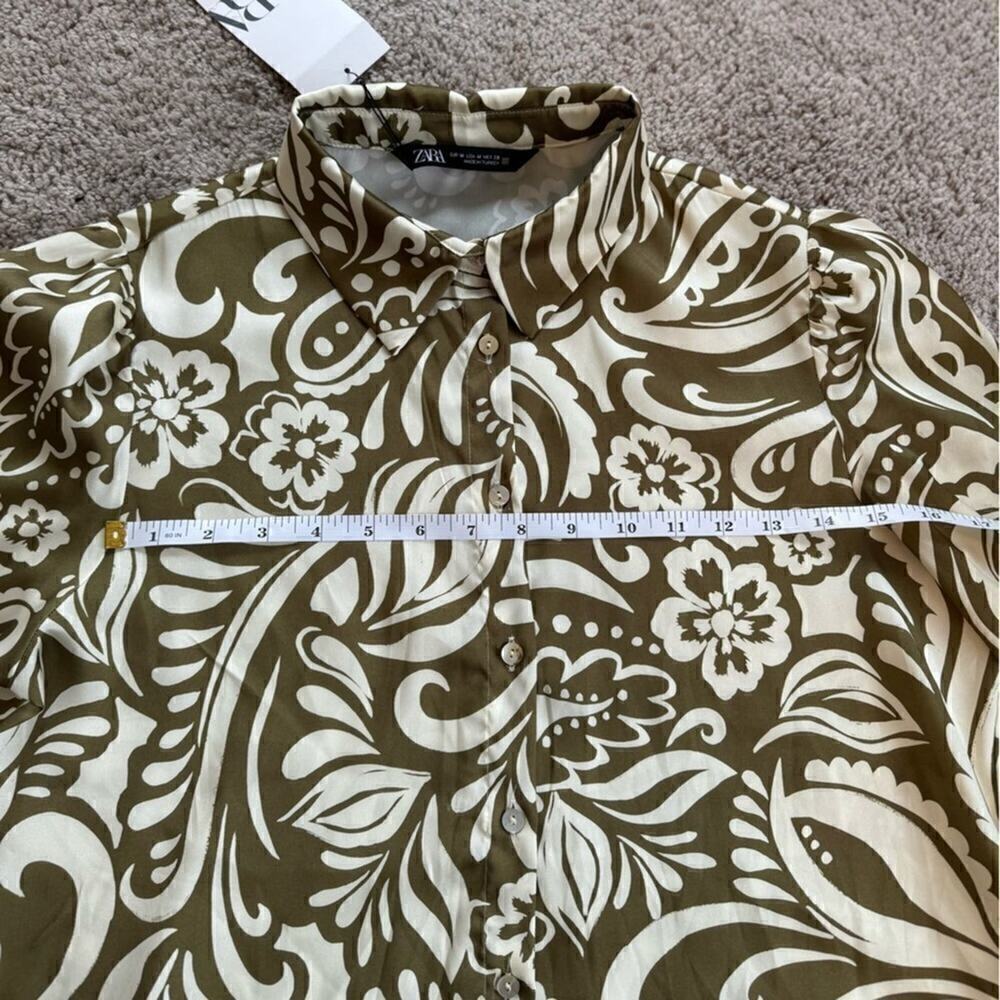 ZARA PRINTED SHIRT - SIZE M - BRAND NEW WITH TAG - Picture 2 of 15